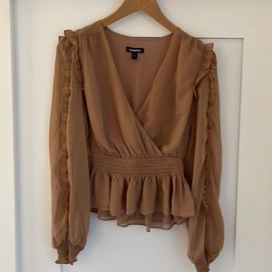 Tan blouse